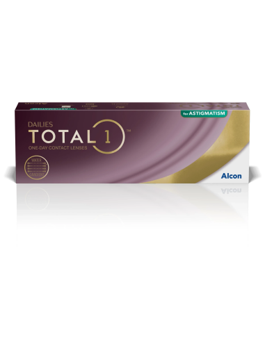 DAILIES TOTAL1 for Astigmatism de Alcon — caja de 30 lentillas tóricas diarias